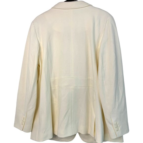 Talbots Aberdeen Women's Plus Size Blazer Jacket 18W White 7366 NWT $179 Pockets - Picture 7 of 10